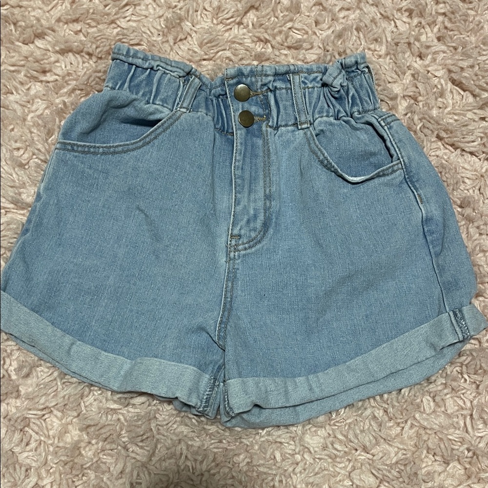 Forever 21 Light Blue Jean Shorts